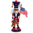15" HOLLYWOOD NUTCRACKERS AMERICANA 