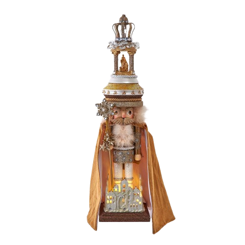 19.5" HOLLYWOOD NUTCRACKER LIGHTED O HOLY NIGHT 