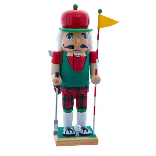12" GOLF NUTCRACKER