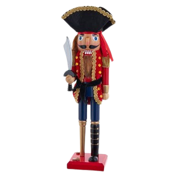 15"WDN PIRATE W/PEG LEG NUTCRA