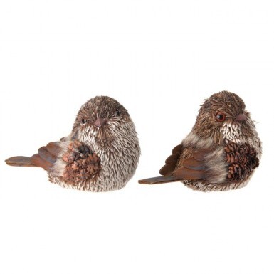 5.5" FUR/SISAL/CONE BIRD AS2