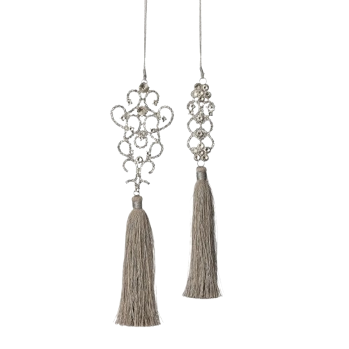8"JEWEL EMBLEM W/TASSEL ORNAMENT - INDIVIDUAL