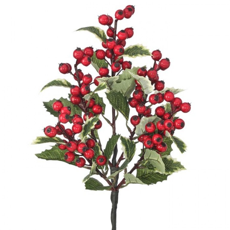 19" WP BERRY MIXED HOLLY SPRAY 