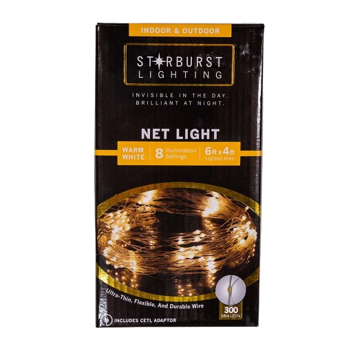 6'x4' 300L Warm White LED Multifunction Net-Style Light