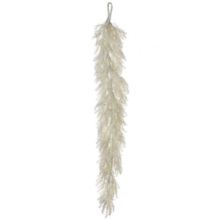 48" FROSTED LEAF GARLAND