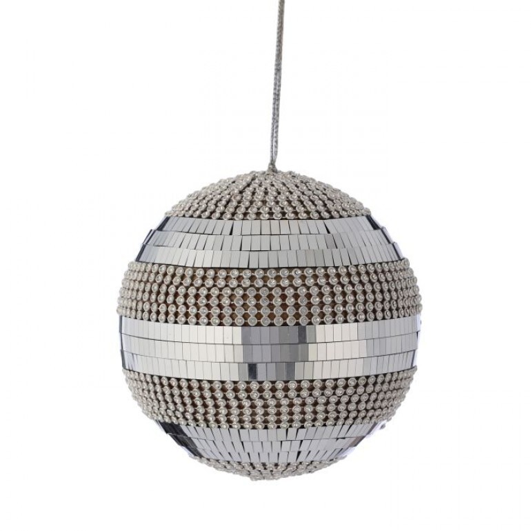 4" MOSIAC W/ JEWELED BALL ORNAMENT