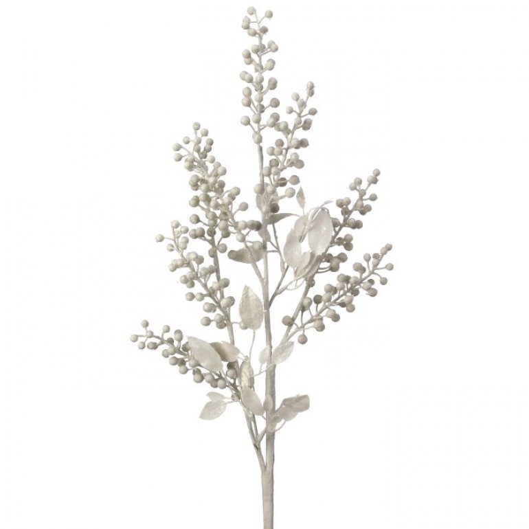 32" GLITTER SNOWBERRY SPRAY