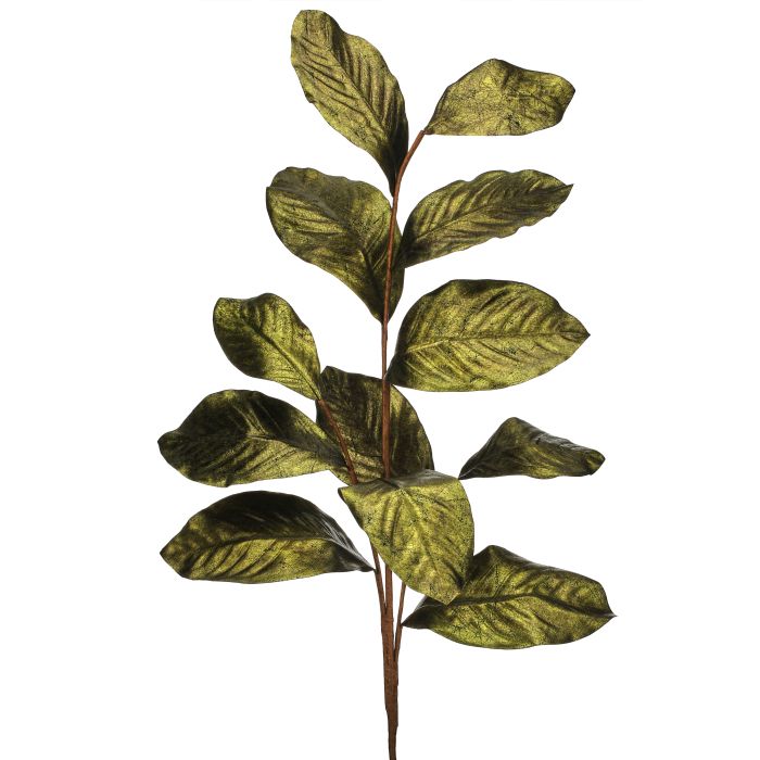 37" GILDED MAGNOLIA LEAF SPRAY