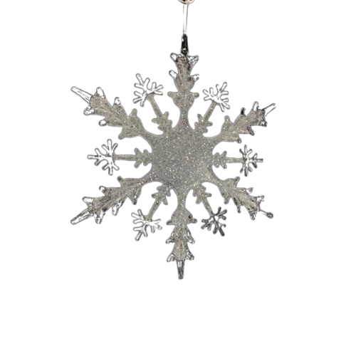 12" ACRYLIC FROST SNOWFLAKE ORNAMENT