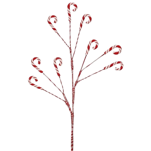 22" C DOUGH TRIPLE CANDY CANE SPRAY