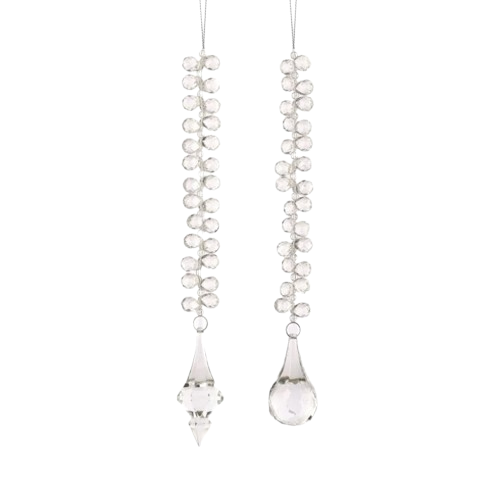 12" ACRYLIC CRYSTAL DROP ORNAMENT - INDIVIDUAL 