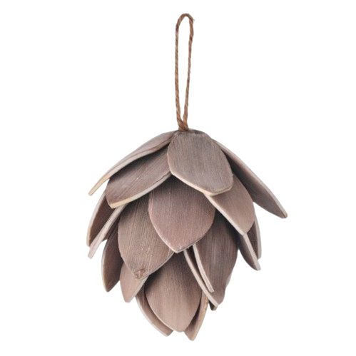 8" FOAM PINECONE - BROWN