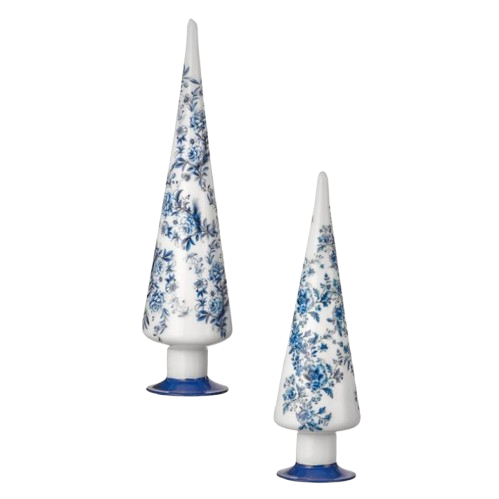 12` GLS FLORAL PRINT TREE - INDIVIDUAL