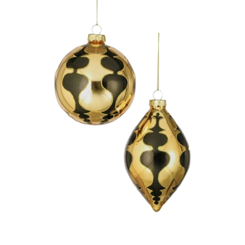 4-6" GLS DESIGN BALL/FNL ORNAMENT - INDIVIDUAL