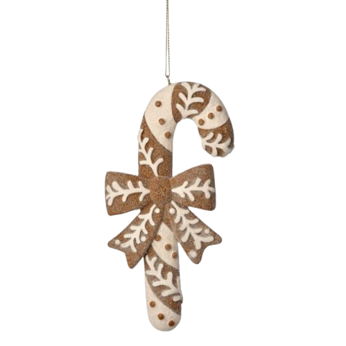 6"RESIN CANDY CANE ORNAMENT
