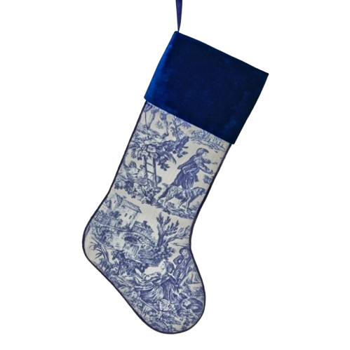 25" VELVET/TOILE STOCKING