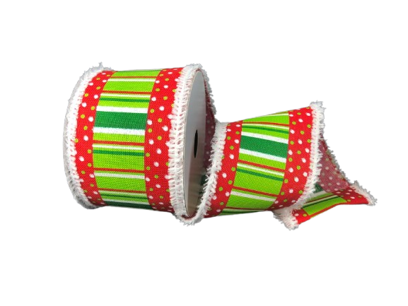 Cmas Lime/Red, Extra-Christmas 2.5¨X10Y