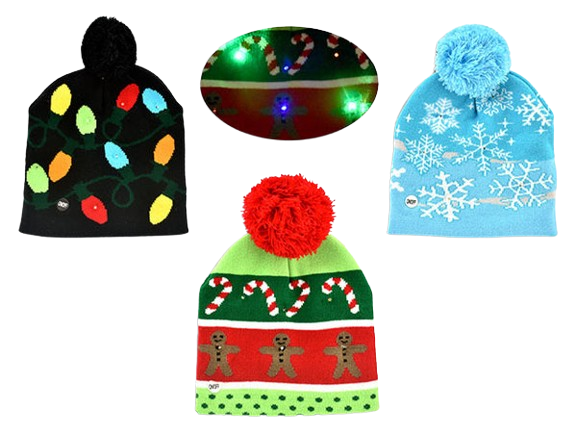 MEN /LADIES XMAS L/U TOQUE W/ POMPOM