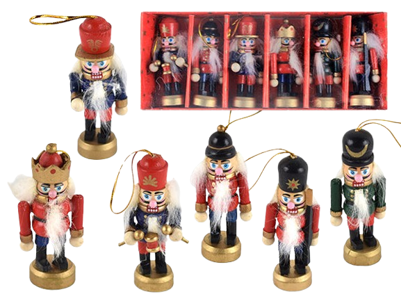 3-1/8IN TRADITIONAL NUTCRACKER W/RED BASE / INDIVIDUAL