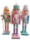 9IN XMAS WOODEN CANDY SHOP NUTCRACKER.