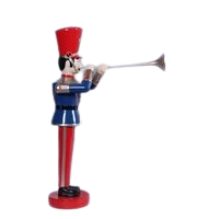 TOY SOLDIER WITH TRUMPET 4FT