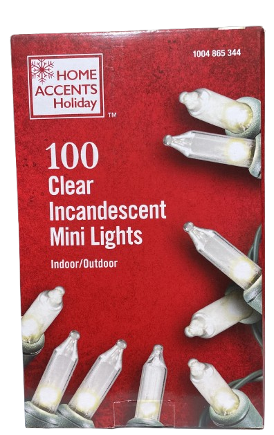 100 CLEAR INCANDESCETNT MINI LIGHTS