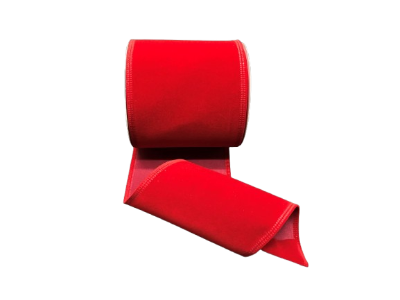 DARK RED VELVET, 4"X10Y