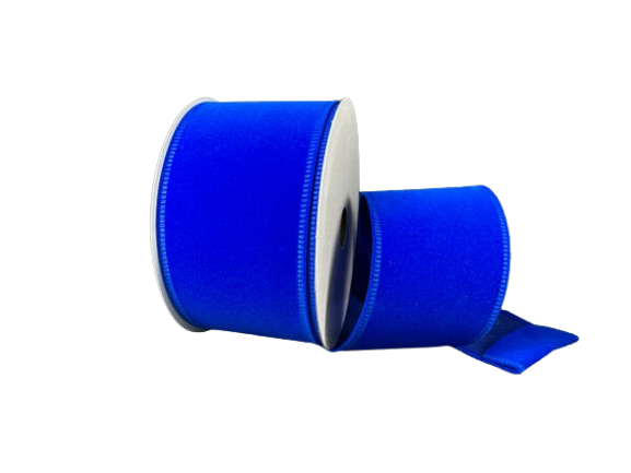  ROYAL BLUE VELVET, 2.5"X10Y