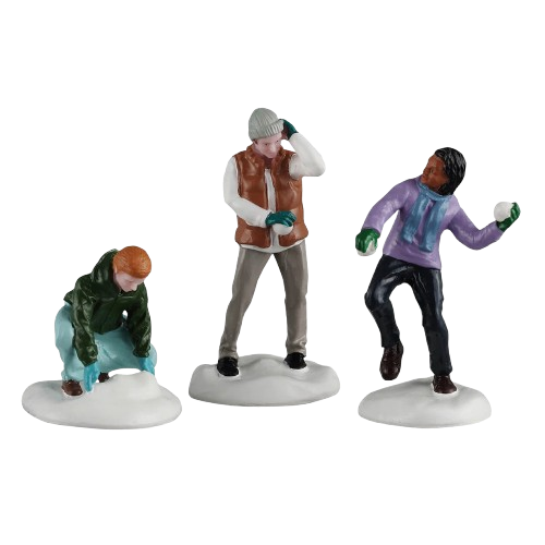 SNOWBALL FIGHT, SET OF 3