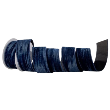 2.5"X10Y CRUSH WAVE VELVET RIBBON MIDB