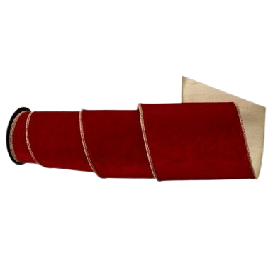 6"X5Y VELVET PREMIUM RIBBON RED
