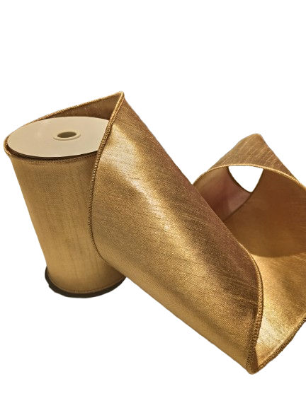 6"X5Y METALLIC ORGANZA RIBBON 