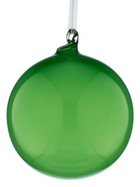 4"GLASS SHINY BALL ORNAMENT APGR