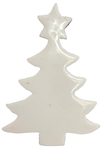 [MTX72408S] WOOD W/ENAMEL TREE ORNAMENT - SMALL