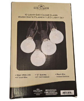 [UL1726WW] UL 10L G40 WW LED CLR GLS LIGHT SET