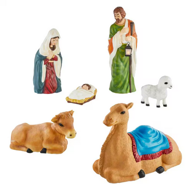 [1011184396] 6 PIECE LED NATIVITY SCENE INDOOR OUTDOOR