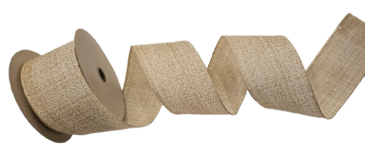 [72414-40-18] RIBBOON IVORY-GOLD-METALLIC 2.5´´X10Y
