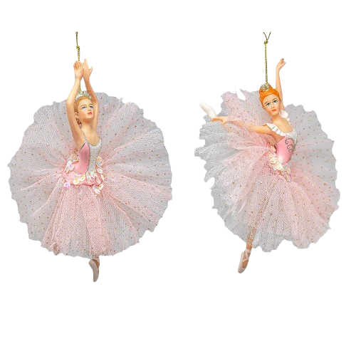[TD1824] PINK BALLERINA ORNAMENTS / INDIVIDUAL 