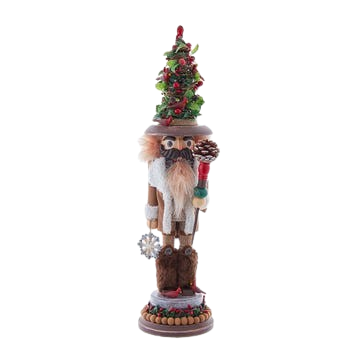 [HA0767] 19" Hollywood Nutcrackers™ Battery Operated LED Birch Berries Nutcracker