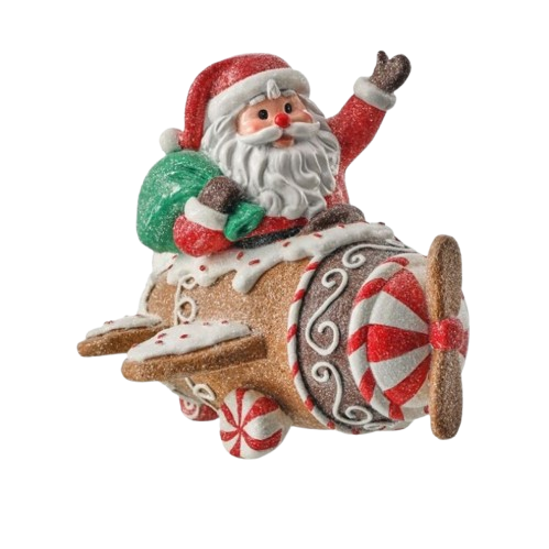 [MTX75437] 7" RSN SANTA ON SWEETS PLANE