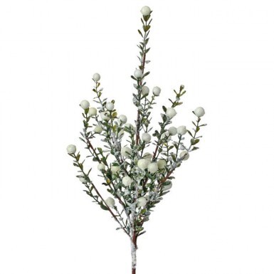 [MTX58510] 21" FROSTED WHITE BERRY PRIVET SPRAY