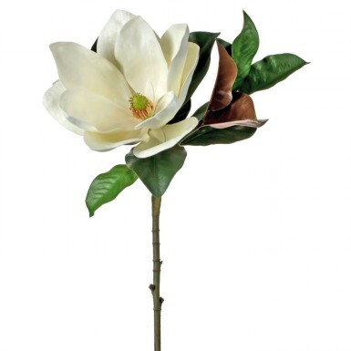 [MTX58686] 33" GRAND MAGNOLIA BLOSSOM STEM W/LEAVES"