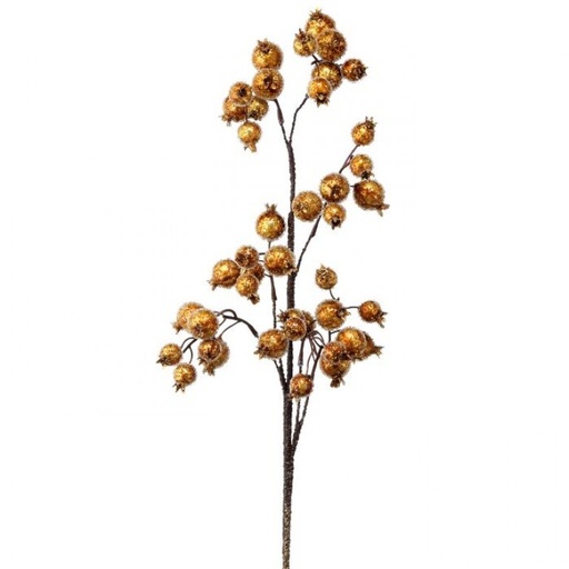 [MTX62945] 30" ANTIQUE METALLIC BEADED POMOGRANITE SPRAY