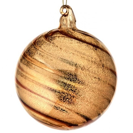 [MTX65910GOLD] 120MM HEAVY GLASS BALL ORNAMENT GOLD