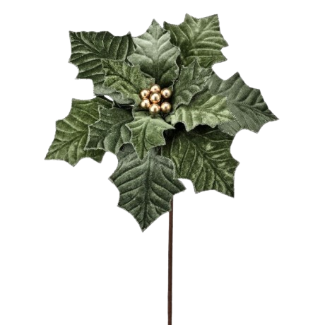 [MTX75824] 22" GARDEN HOLIDAY POINSETTIA STEM