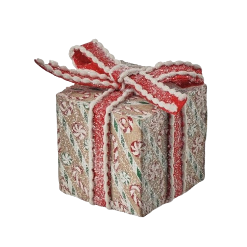 [MTX75877] 5" SUGAR/SPICE GIFT BOX ORNAMENT