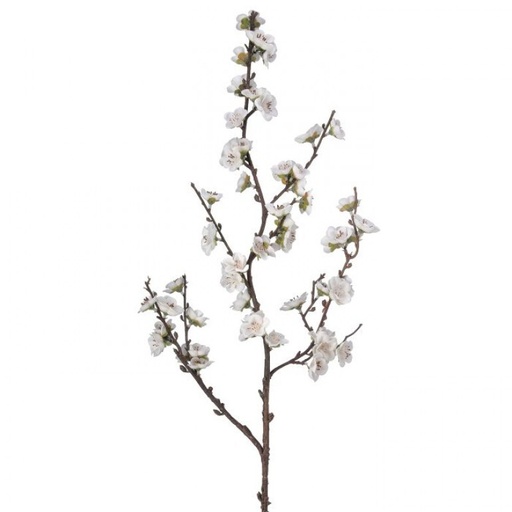 [MTX74541WHITE] 36" VELVET CHERRY BLOSSOM SPRAY WHITE