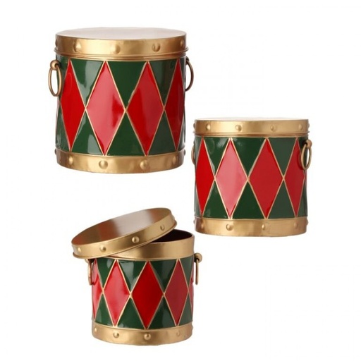 [MTX74630] 9.5" - METAL DRUM PLANTER INDIVIDUAL GRANDE