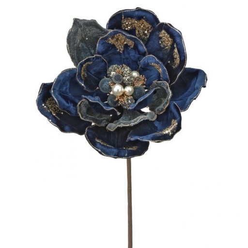 [MTX74868MB] 28" GRANDE GLAMOUR MAGNOLIA STEM - MIDNIGHT BLUE