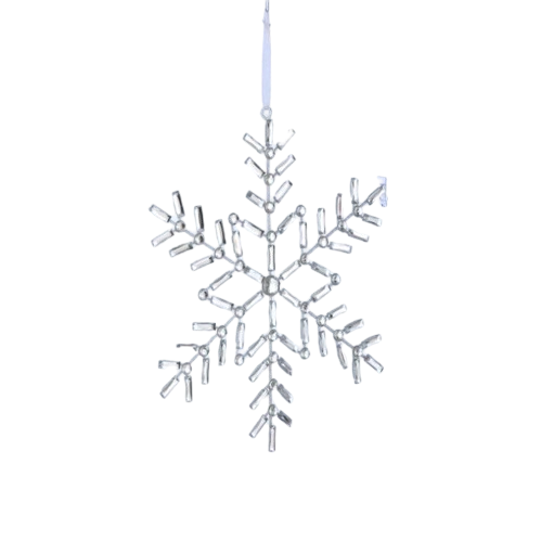 [MTX76396] 12" JEWEL W/GLITTER SNOWFLAKE